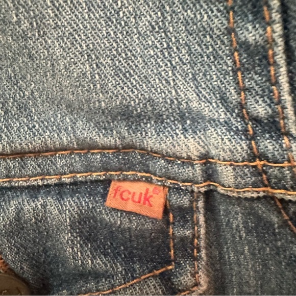 FCUK Vintage Ladies Denim Jacket size M - Picture 5 of 6